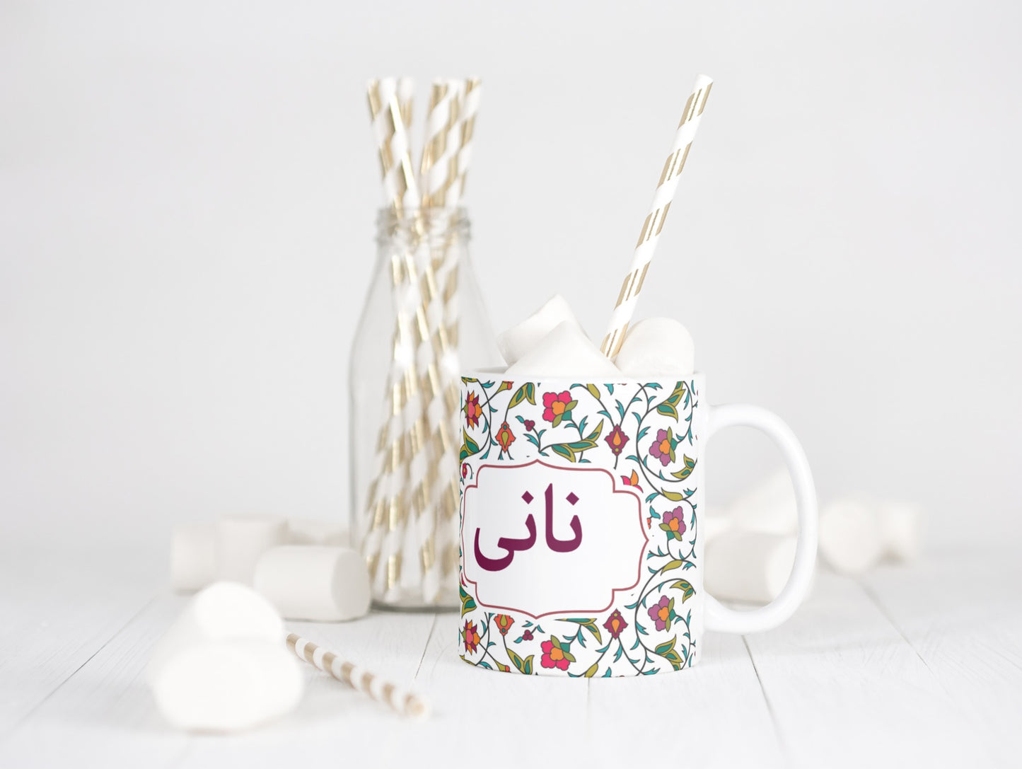 Elegant Urdu Script 11oz Ceramic Mug for Nana and nani