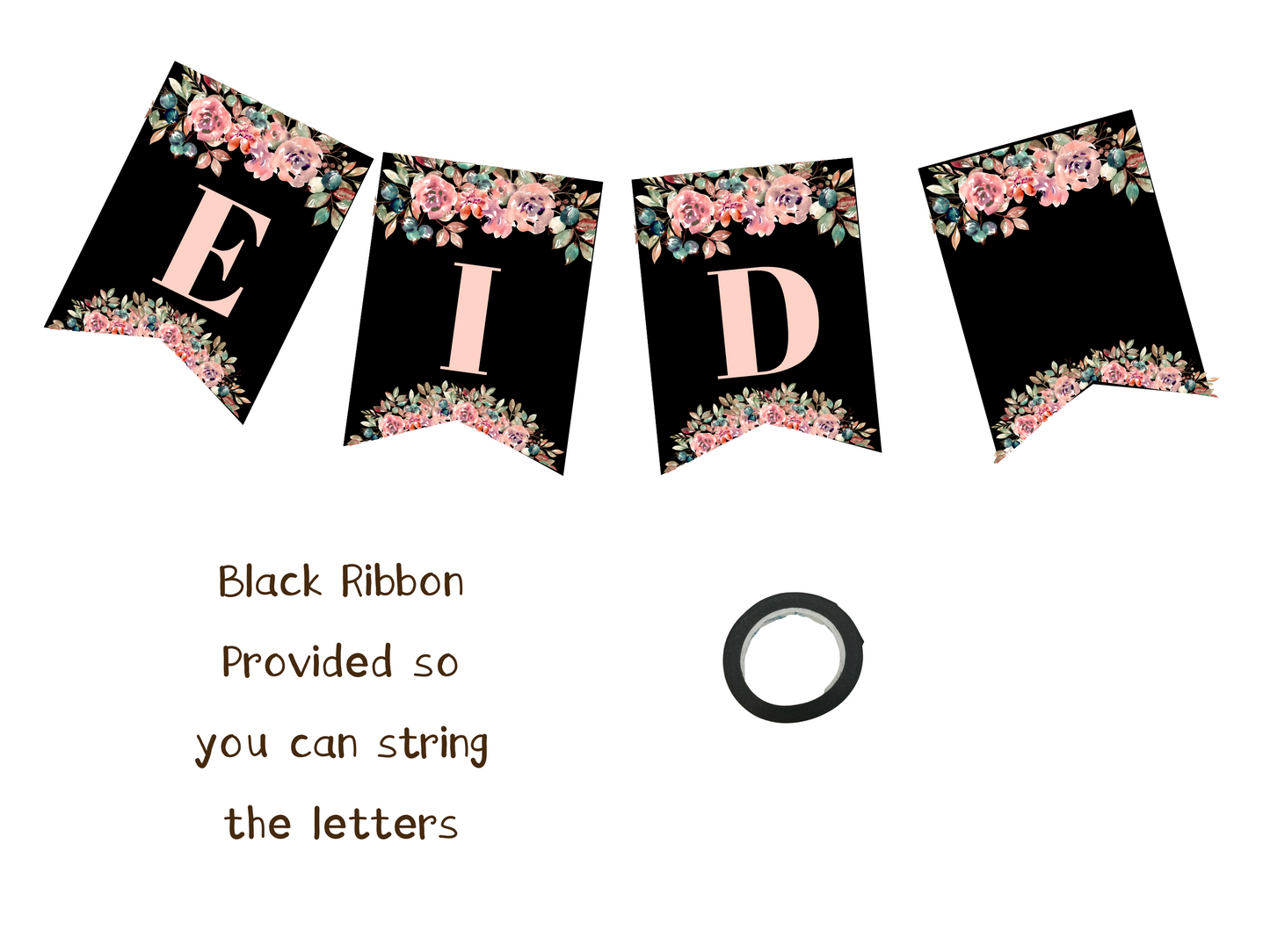 Handmade and hand cut interchangeable Eid Mubarak, Ramadan Mubarak banner perfect for Ramadan and Eid celebration and party