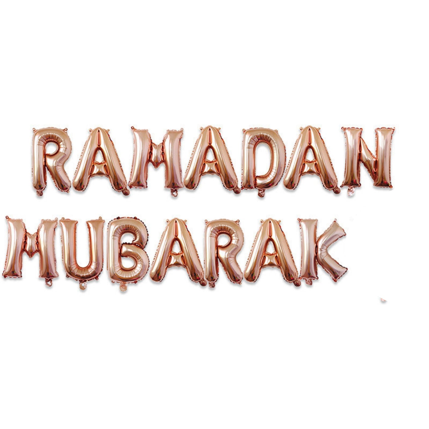 Rose Gold  Mubarak and Eid Mubarak decoration bundle for Eid and Ramadan Decor, Ramadan and Eid Banner bundle for the house