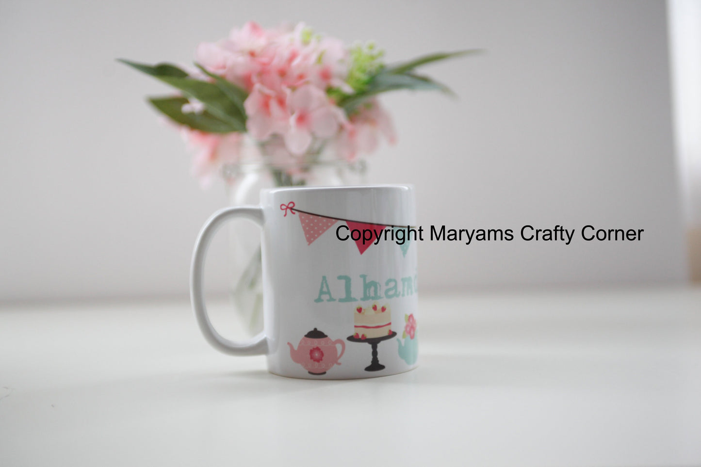 Islamic Mug,Alhamdulillah Mug, Muslim Mug, Eid Mug, Personalised Mug, Arabic Mug, Muslimah Mug, Arabian Mug, Ramadan Mug, Coffee Tea Mug