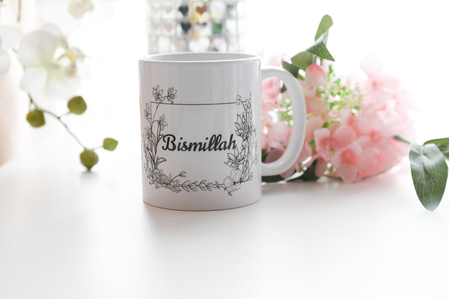 Islamic Mug, Bismillah Mug, Muslim Mug, Eid Mug, Personalised Mug, Arabic Mug, Muslimah Mug, Arabian Mug, Ramadan Mug, Coffee Tea Mug