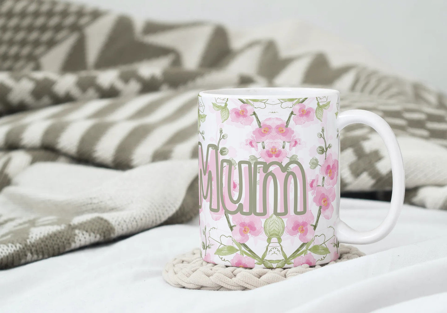 Eid Gift Mum Floral coffee mug ideal coffee mug for Birthday, Mothers day or Eid Mug