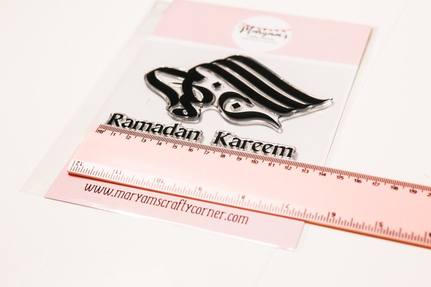 A6 packet of unmounted islamic greeting stamps Ramadan Kareem stamp. Calligraphy  english ramadan kareem. Ideal for making islamic Cards