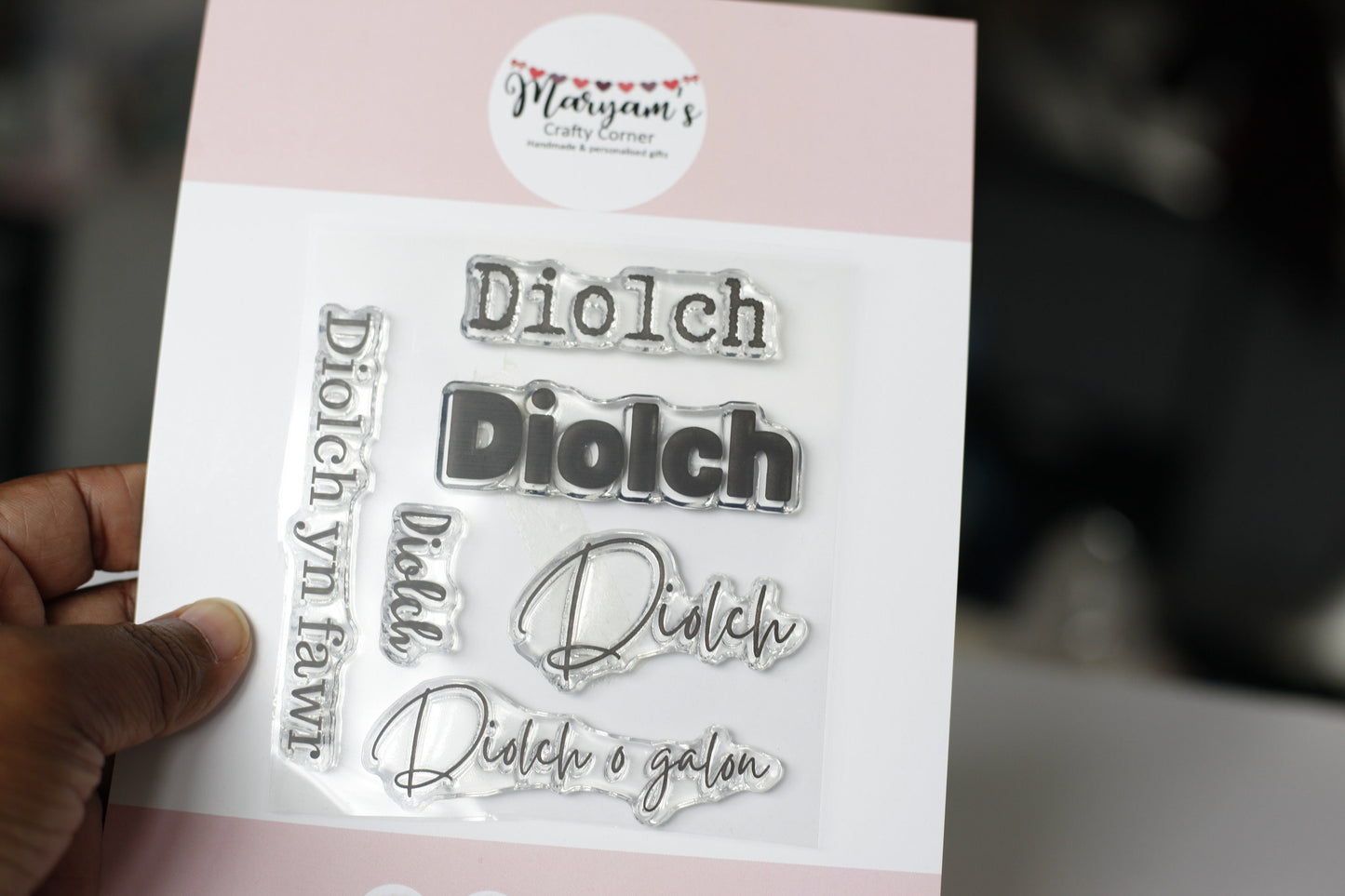 Welsh, Cymraeg, Diolch Yn Fawr, Diolch o galon, stamps for welsh card making and designing your own gift tags, tissue paper