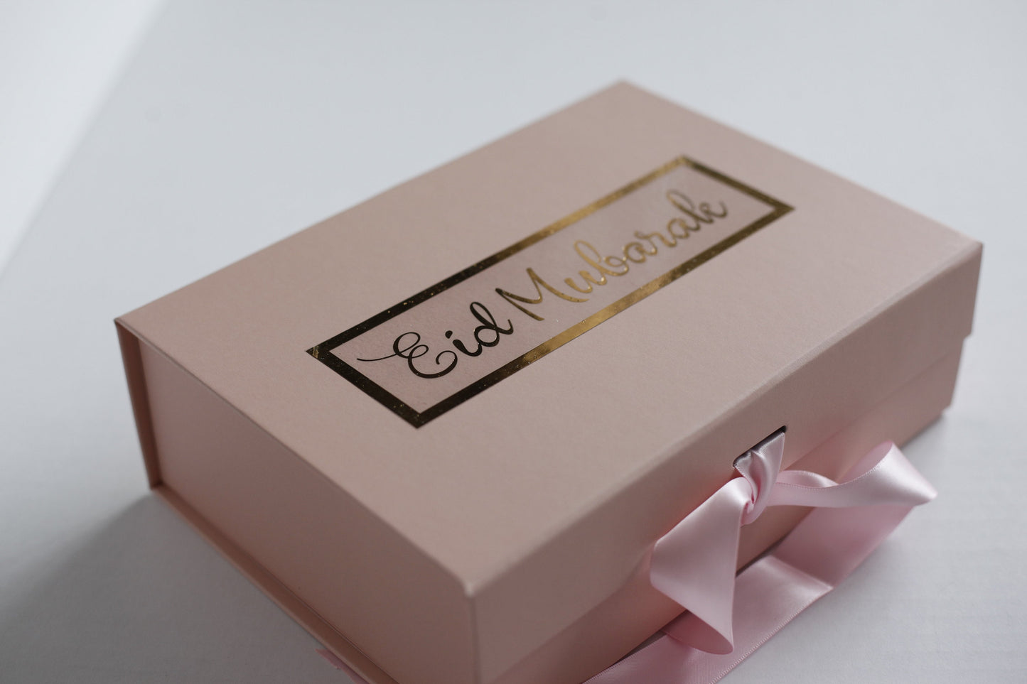 Beige & Nude  Luxury Chiffon Hijab Eid gifts box, a beautiful hijab box, Hijab magnet, Beautiful Gold foil label box with magnet closing